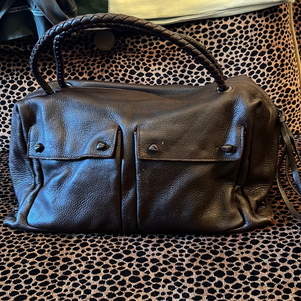 Vintage Bottega Veneta luscious brown leather handbag